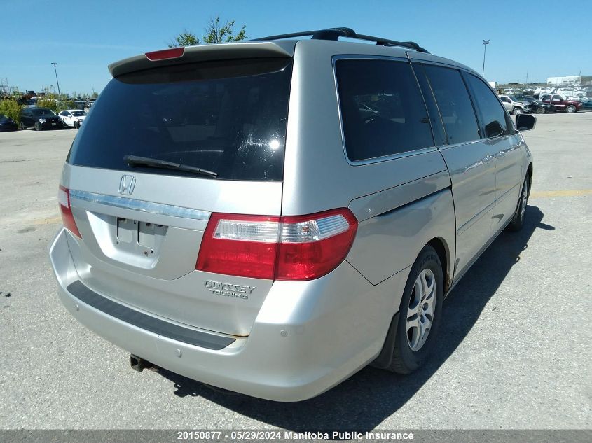 2005 Honda Odyssey Touring VIN: 5FNRL38885B500491 Lot: 20150877