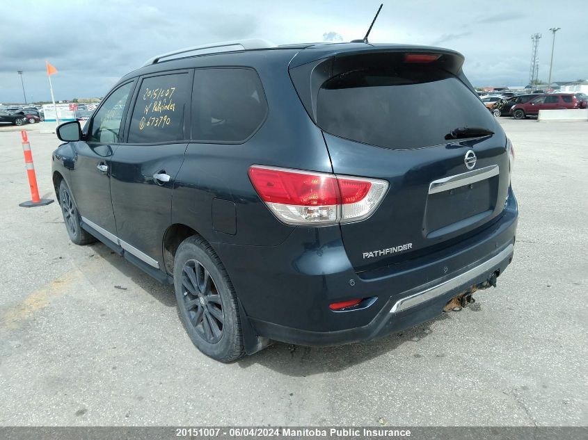 2014 Nissan Pathfinder Sl VIN: 5N1AR2MM3EC673790 Lot: 20151007