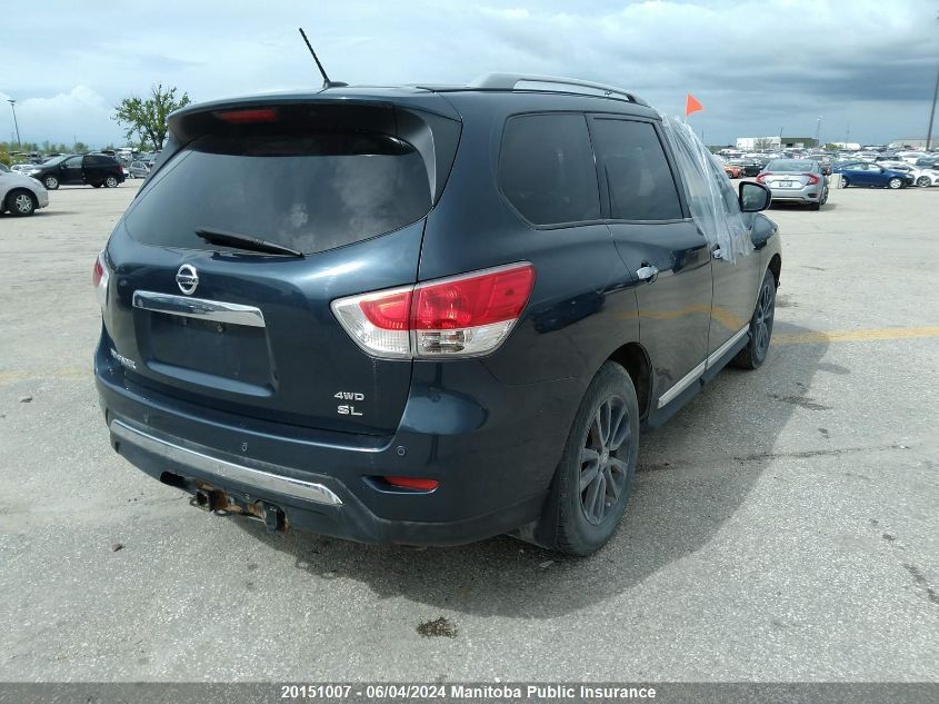 2014 Nissan Pathfinder Sl VIN: 5N1AR2MM3EC673790 Lot: 20151007