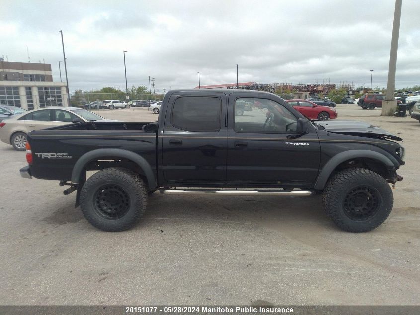 2003 Toyota Tacoma Double Cab V6 VIN: 5TEHN72N33Z152817 Lot: 20151077