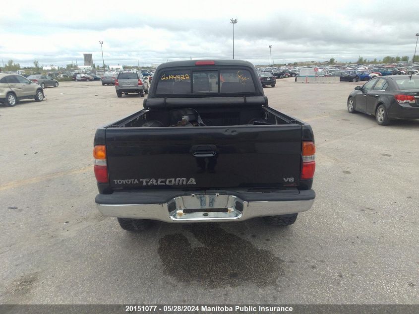 2003 Toyota Tacoma Double Cab V6 VIN: 5TEHN72N33Z152817 Lot: 20151077