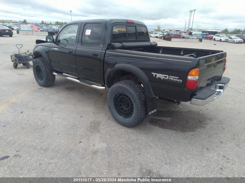 2003 Toyota Tacoma Double Cab V6 VIN: 5TEHN72N33Z152817 Lot: 20151077