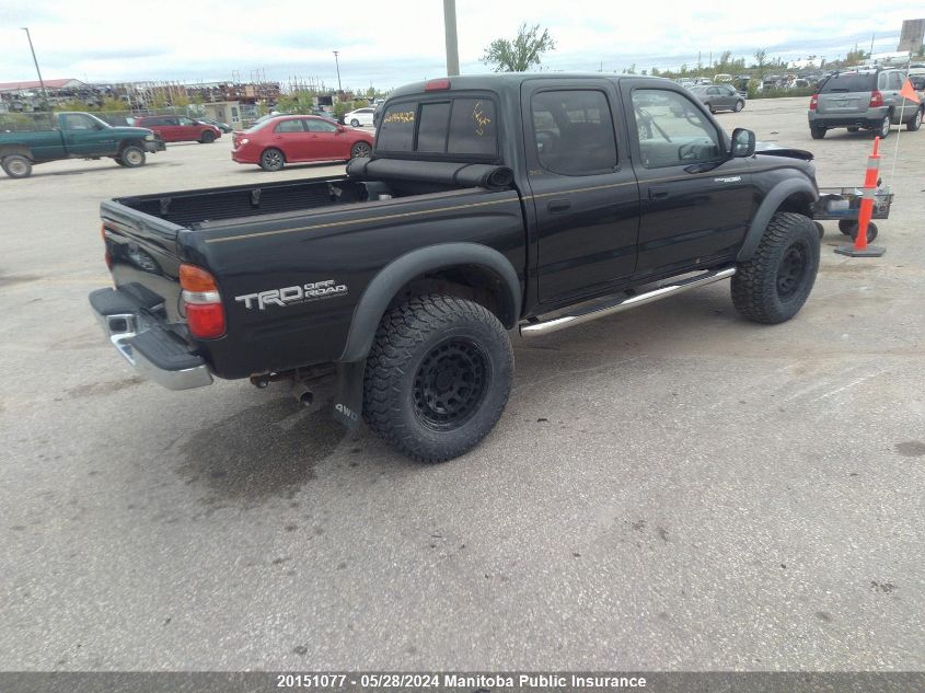 2003 Toyota Tacoma Double Cab V6 VIN: 5TEHN72N33Z152817 Lot: 20151077