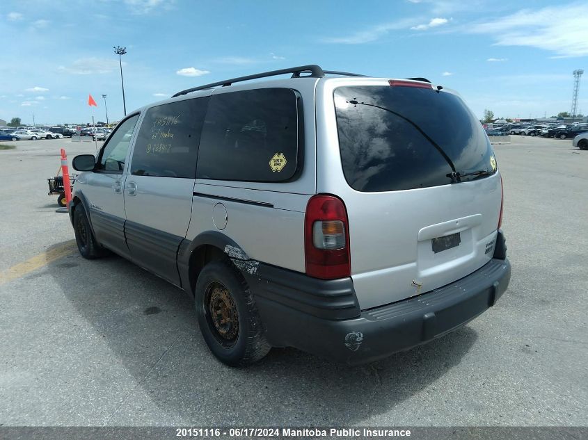 2003 Pontiac Montana Ext VIN: 1GMDX03E53D288417 Lot: 20151116