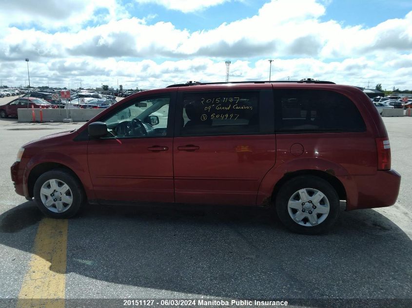 2009 Dodge Grand Caravan Se VIN: 2D8HN44E19R504997 Lot: 20151127