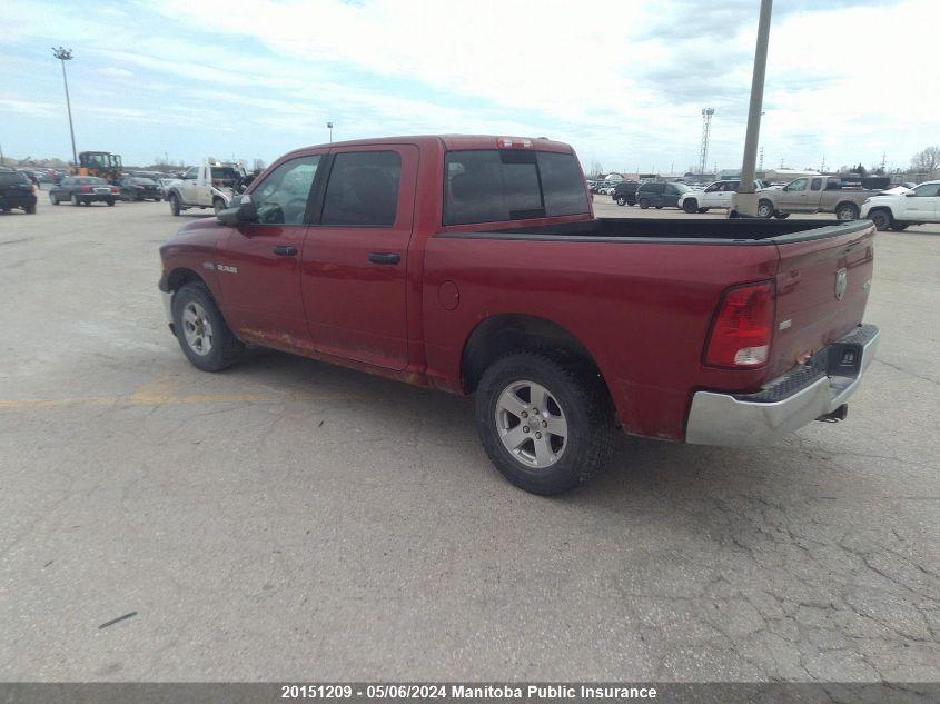 2010 Dodge Ram 1500 Slt Crew Cab VIN: 1D7RV1CT5AS229550 Lot: 20151209