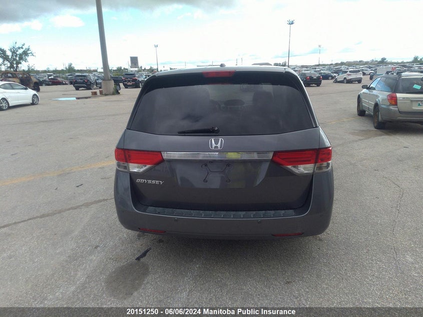 2014 Honda Odyssey Ex-L VIN: 5FNRL5H62EB503624 Lot: 20151250