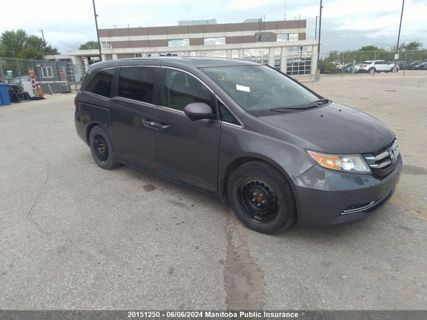 2014 Honda Odyssey Ex-L VIN: 5FNRL5H62EB503624 Lot: 20151250