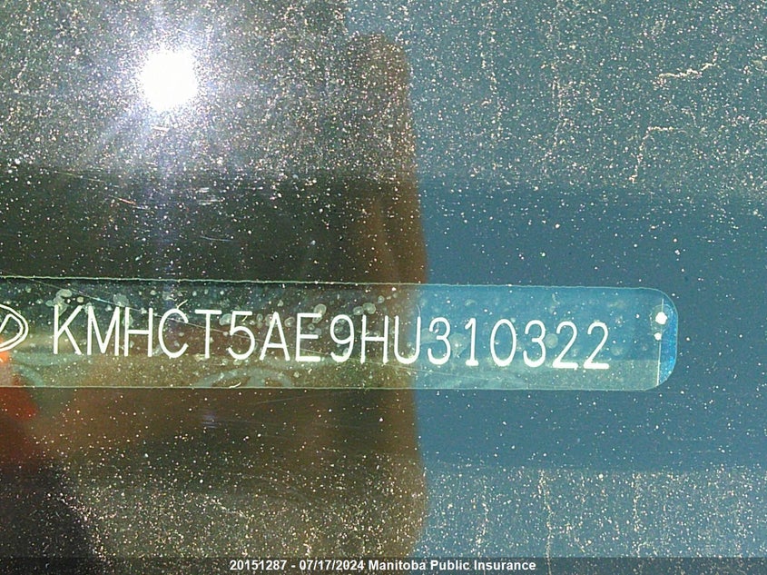 2017 Hyundai Accent L VIN: KMHCT5AE9HU310322 Lot: 20151287