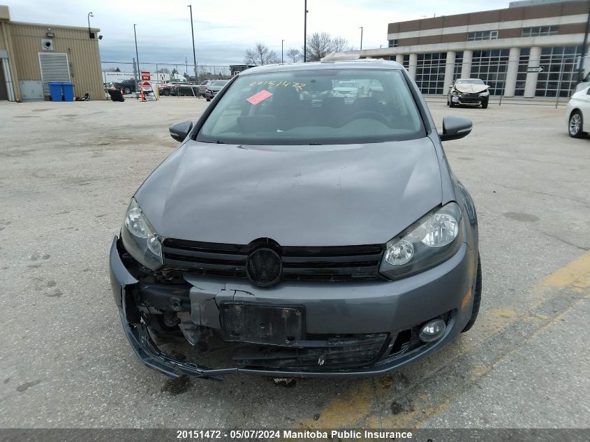 2010 Volkswagen Golf 2.5 VIN: WVWBA7AJ7AW247293 Lot: 20151472