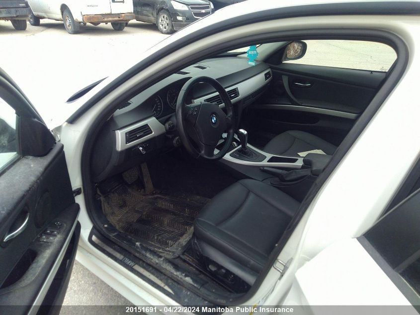 2011 BMW 323I VIN: WBAPG7C54BA937096 Lot: 39241501