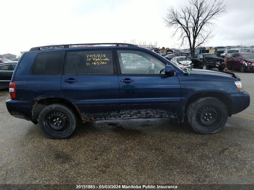 2006 Toyota Highlander V6 VIN: JTEEP21AX60155700 Lot: 20151865