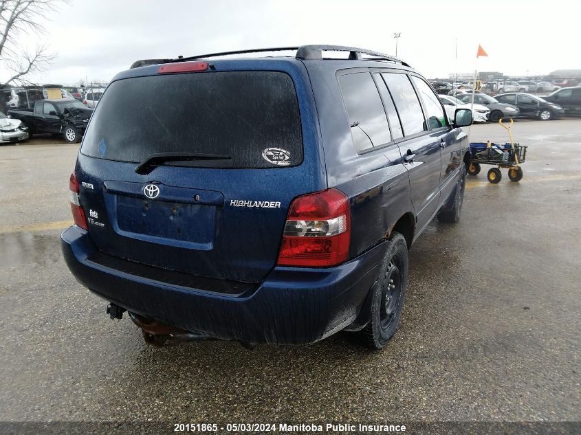 2006 Toyota Highlander V6 VIN: JTEEP21AX60155700 Lot: 20151865