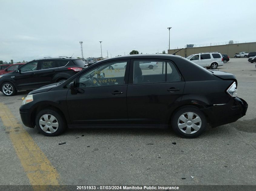 2010 Nissan Versa 1.6 VIN: 3N1CC1AP0AL406244 Lot: 20151933