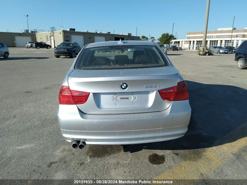2010 BMW 323I VIN: WBAPG7C55AA794626 Lot: 20151955