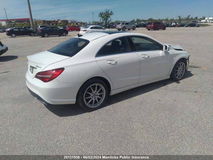 2018 Mercedes Benz Cla250 4Matic VIN: WDDSJ4GB6JN558207 Lot: 20151956