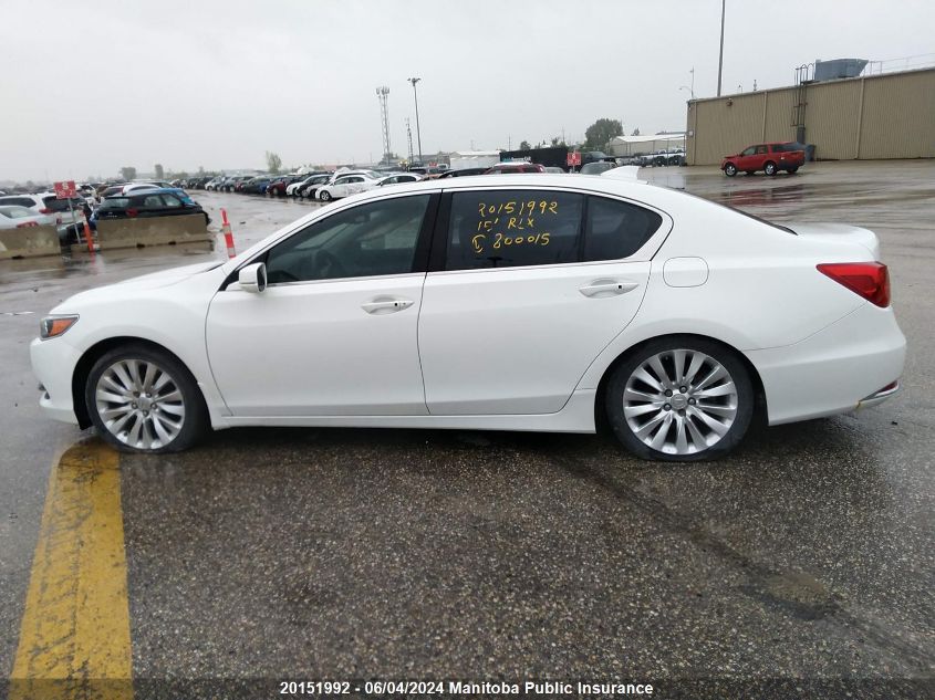 2015 Acura Rlx VIN: JH4KC1F9XFC800015 Lot: 20151992