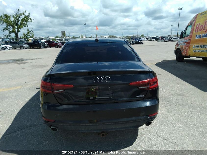 2017 Audi A4 2.0T Quattro VIN: WAUANAF49HN015758 Lot: 20152124