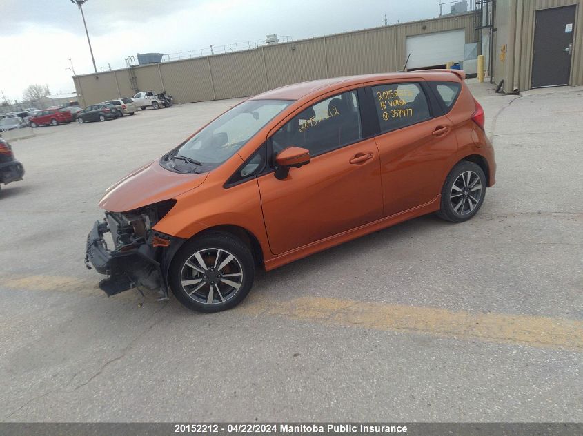 2018 Nissan Versa Note Sr VIN: 3N1CE2CP0JL357477 Lot: 39241610