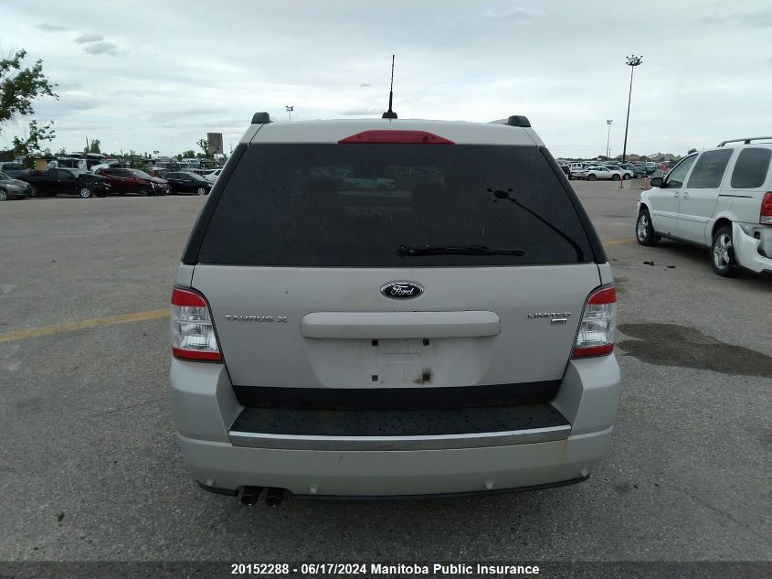 2008 Ford Taurus X Limited VIN: 1FMDK06W58GA26082 Lot: 20152288