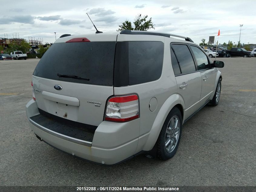 2008 Ford Taurus X Limited VIN: 1FMDK06W58GA26082 Lot: 20152288