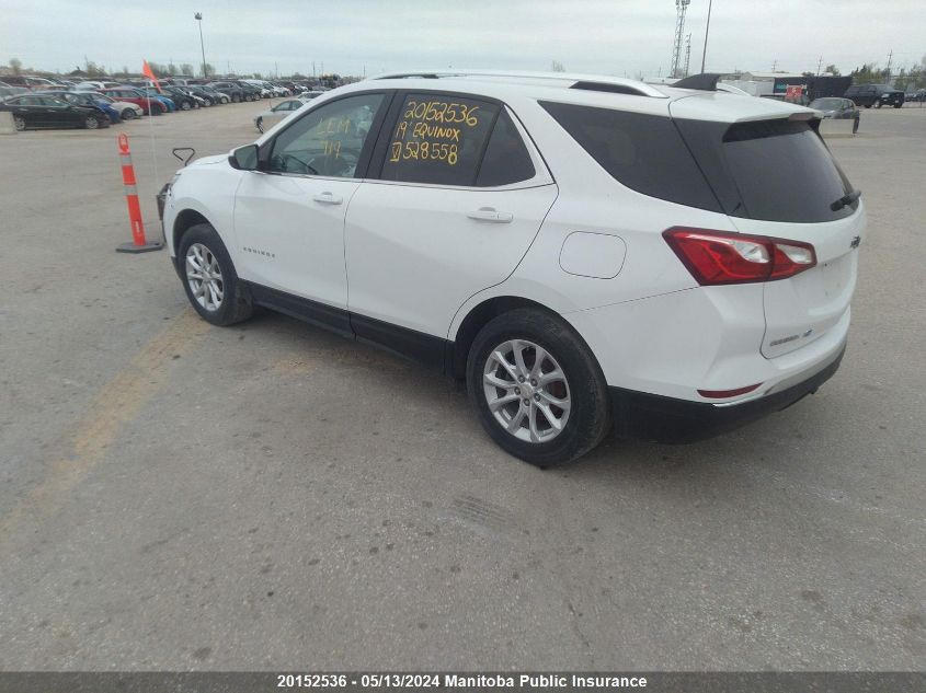 2019 Chevrolet Equinox Lt VIN: 3GNAXWEU2KS528558 Lot: 20152536