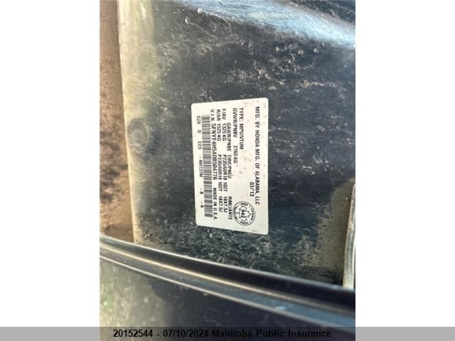 2013 Honda Pilot Ex-L VIN: 5FNYF4H54DB504776 Lot: 20152544