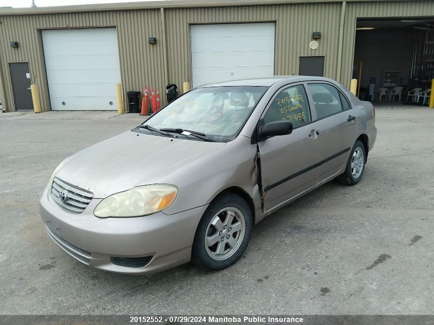 2003 Toyota Corolla Ce VIN: 2T1BR32EX3C714155 Lot: 20152552