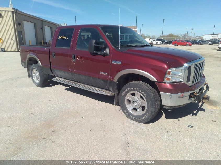 2005 Ford F250 Sd Lariat Crew Cab VIN: 1FTSW21PX5EC26331 Lot: 20152656