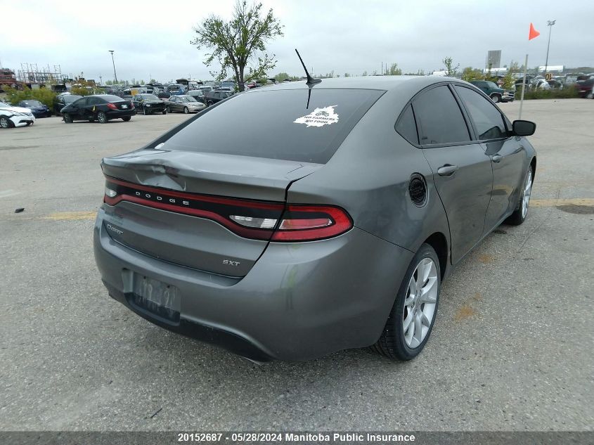 2013 Dodge Dart Sxt VIN: 1C3CDFBAXDD290888 Lot: 20152687