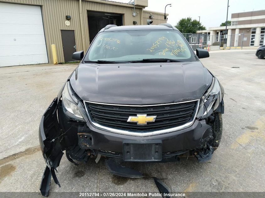 2015 Chevrolet Traverse Ls VIN: 1GNKVFKD3FJ183062 Lot: 20152794