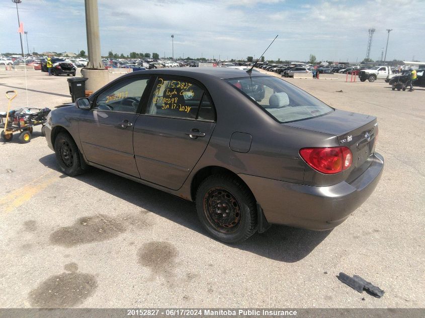 2004 Toyota Corolla Le VIN: 2T1BR32E84C780298 Lot: 20152827