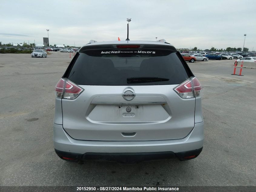 2016 Nissan Rogue Sv VIN: 5N1AT2MV5GC870795 Lot: 20152950