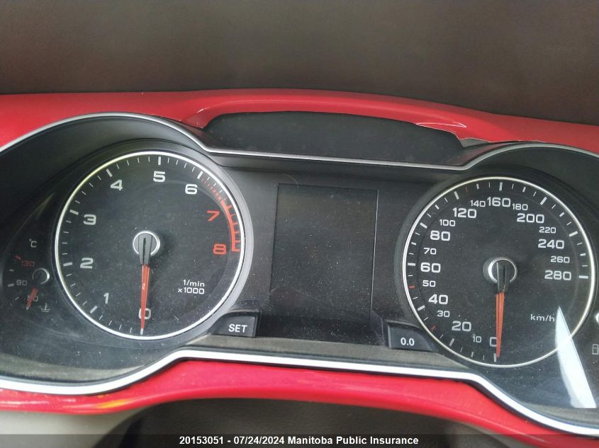 2013 Audi A4 2.0T Quattro VIN: WAUBFCFL3DN050410 Lot: 20153051