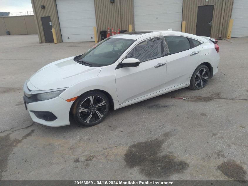 2018 Honda Civic Touring VIN: 2HGFC1F96JH100101 Lot: 20153059