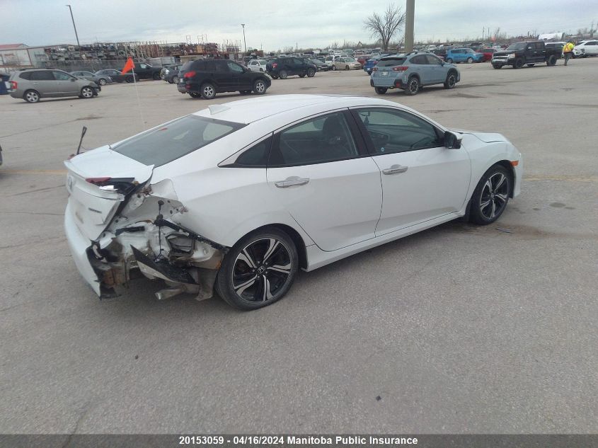 2018 Honda Civic Touring VIN: 2HGFC1F96JH100101 Lot: 20153059