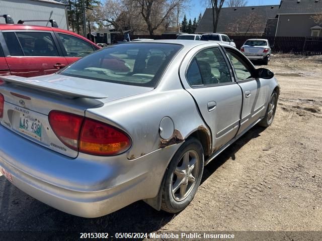 2002 Oldsmobile Alero Gl VIN: 1G3NL52E52C315199 Lot: 20153082