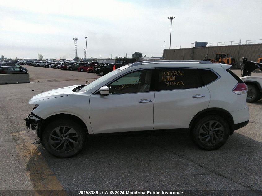 2016 Nissan Rogue Sl VIN: 5N1AT2MV3GC856152 Lot: 20153336