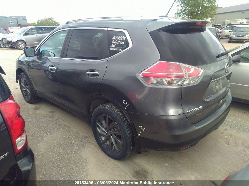 2016 Nissan Rogue Sl VIN: 5N1AT2MV2GC803958 Lot: 20153496