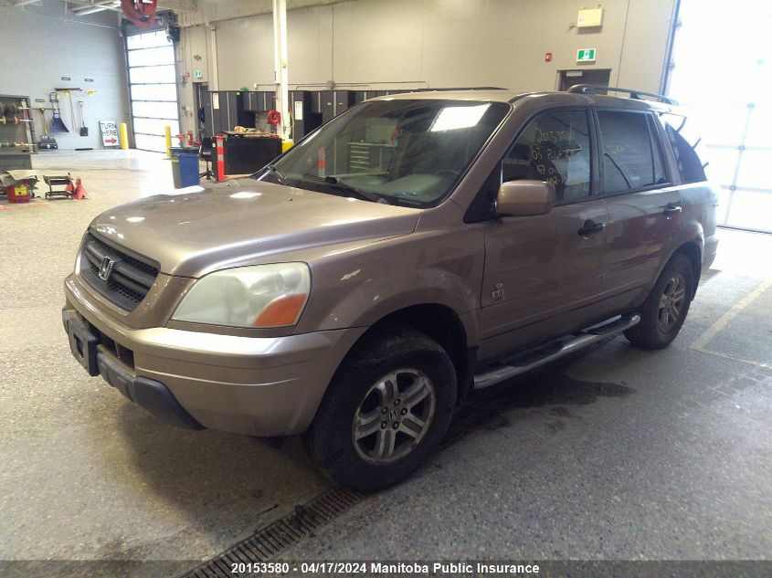 2003 Honda Pilot Ex VIN: 2HKYF18403H003311 Lot: 20153580