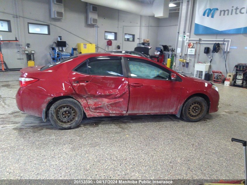 2015 Toyota Corolla S VIN: 2T1BURHE4FC388852 Lot: 20153590