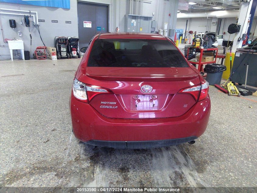 2015 Toyota Corolla S VIN: 2T1BURHE4FC388852 Lot: 20153590