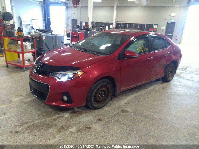 2015 Toyota Corolla S VIN: 2T1BURHE4FC388852 Lot: 20153590