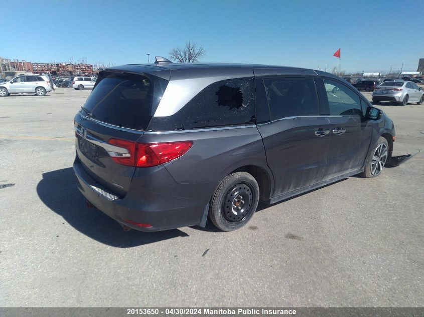 2018 Honda Odyssey Touring VIN: 5FNRL6H84JB501116 Lot: 20153650