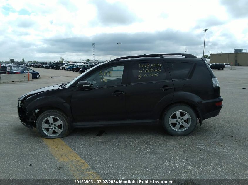 2010 Mitsubishi Outlander Ls VIN: JA4JT3AX2AZ607646 Lot: 20153995