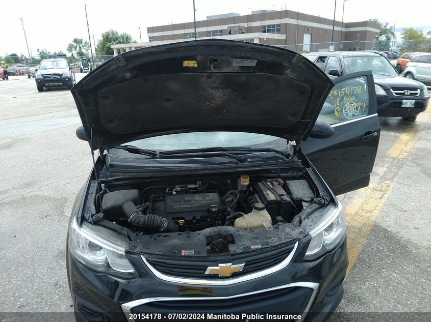 2018 Chevrolet Sonic Lt VIN: 1G1JD6SB7J4105194 Lot: 20154178