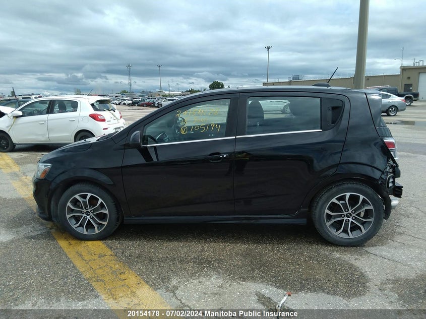 2018 Chevrolet Sonic Lt VIN: 1G1JD6SB7J4105194 Lot: 20154178