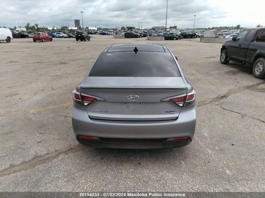 2016 Hyundai Sonata Hybrid VIN: KMHE34L1XGA008079 Lot: 20154233