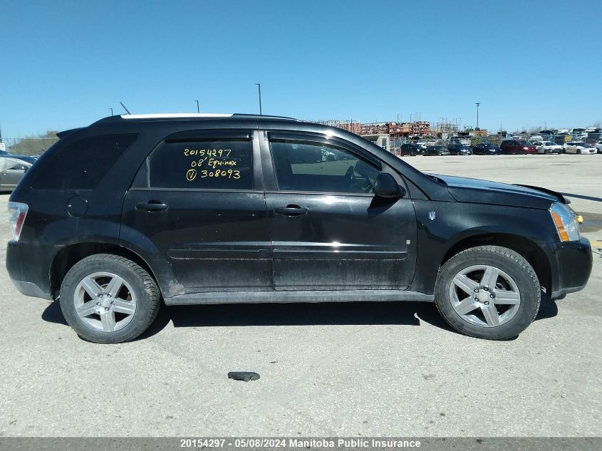 2008 Chevrolet Equinox Lt V6 VIN: 2CNDL43F686308093 Lot: 20154297