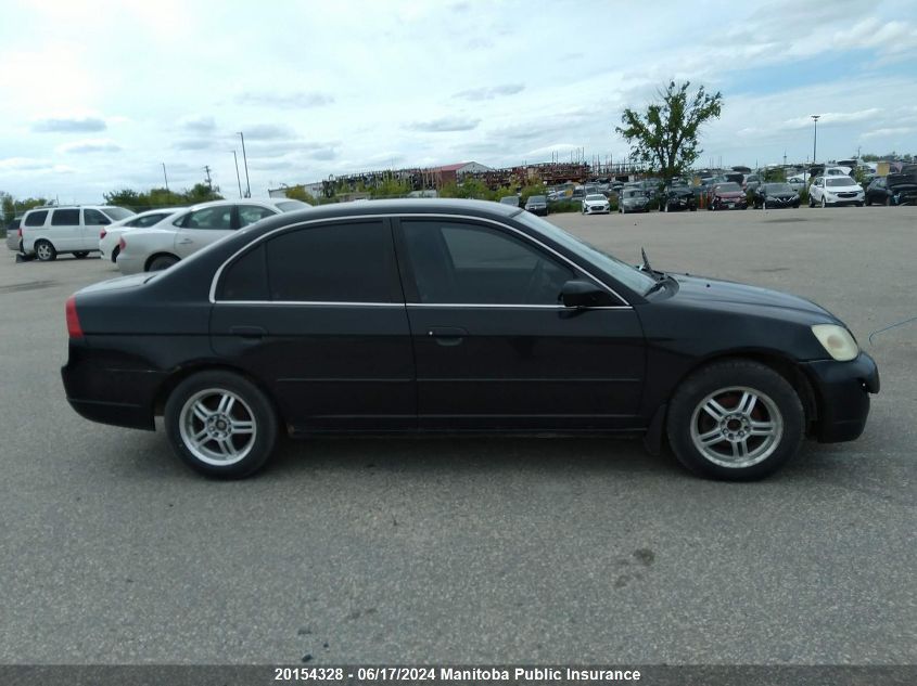 2003 Acura 1.7El VIN: 2HHES36683H005859 Lot: 20154328